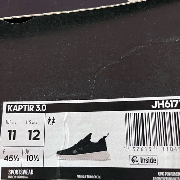 Adidas Kaptir 3.0 Navy and Cream Sneakers - Picture 5 of 5